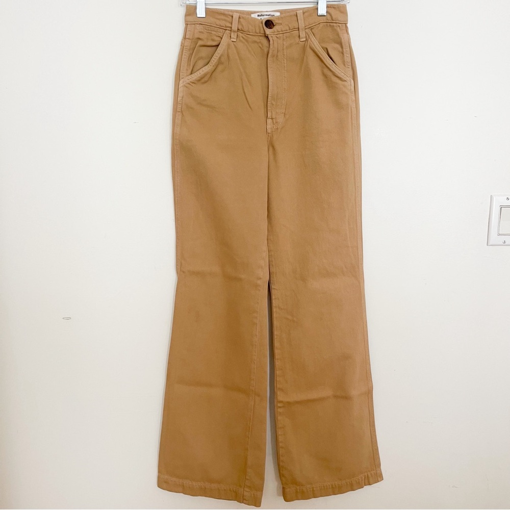 Reformation The Trouser Jean In Wheat